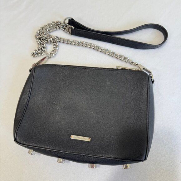 REBECCA MINKOFF Black Leather Avery Crossbody Bag - Picture 2 of 9